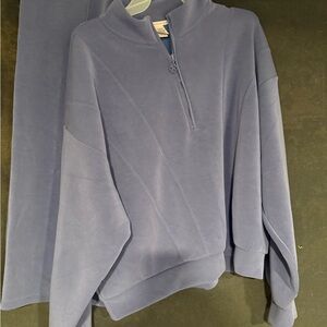 Victoria's Secret Light Blue Zip-Up Hoodie